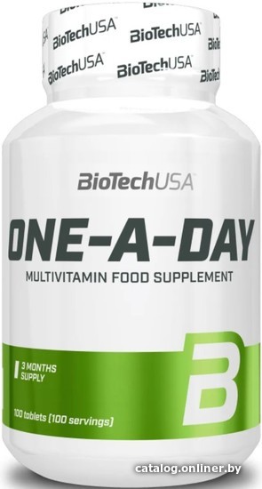 

Витамины, минералы BioTech USA One A Day, 100 таб.