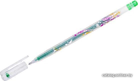

Ручка гелевая Crown Glitter Metal Jell MTJ-500GLS(D) (светло-зеленый)