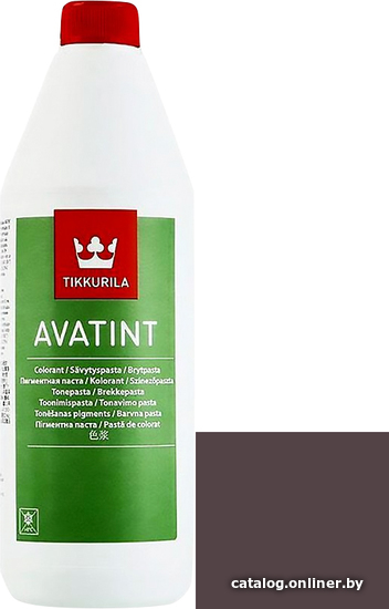 

Колеровочная краска Tikkurila Avatint 1 л (CW, carbon weak)