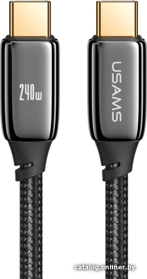 

Кабель Usams U82 USB Type-C - USB Type-C (1.2 м, черный)