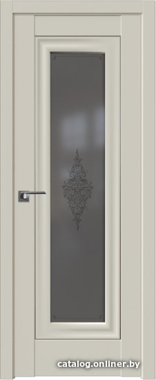 

Межкомнатная дверь ProfilDoors 24U 70x200 (магнолия сатинат/кристалл графит/серебро)