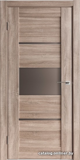 

Межкомнатная дверь IstokDoors Горизонталь-3 ДЧ 80x200 (спил седой/стекло бронза)