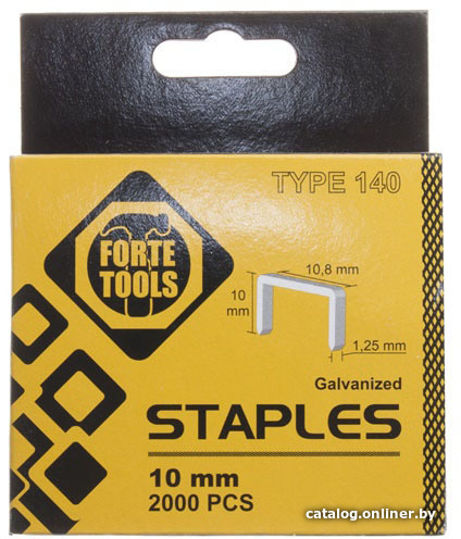 

Скобы Forte Tools 140/10мм 1010HD (2000 шт)