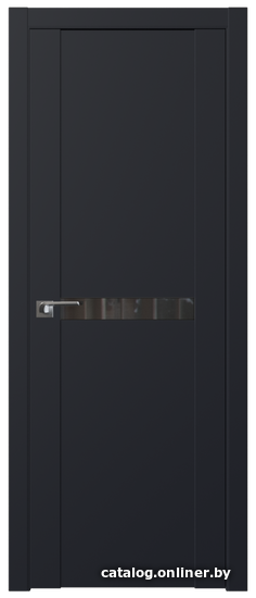 

Межкомнатная дверь ProfilDoors 2.01U 70x200 (черный матовый, стекло черный лак)