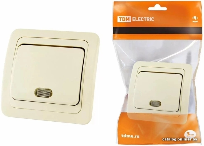 

Выключатель TDM Electric Валдай SQ1804-0104 (слоновая кость)