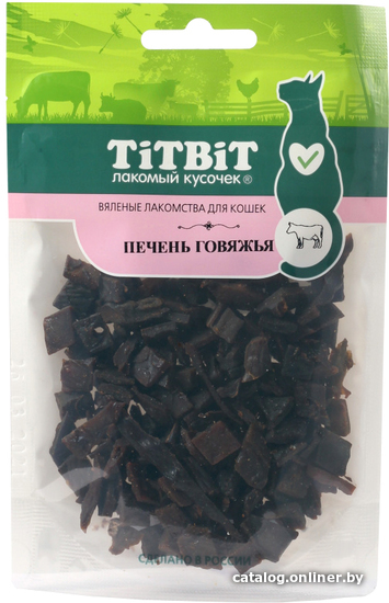 

Лакомство для кошек TiTBiT Печень говяжья 40 г