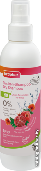 

Сухой шампунь Beaphar Bio Dry Shampoo с маком и гранатом (200 мл)