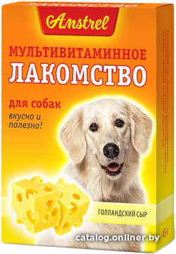 

Лакомство для собак Amstrel со вкусом голландского сыра (90 шт)