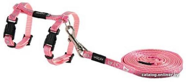

Шлея с поводком Rogz Sparklecat RCLJ252K (Pink)