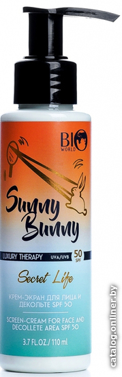 

Крем солнцезащитный Bio World Солнцезащитный крем Sunny Bunny SPF 50 110 г