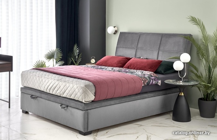 

Кровать Halmar Continental 2 160x200 (monolith 85 серый)