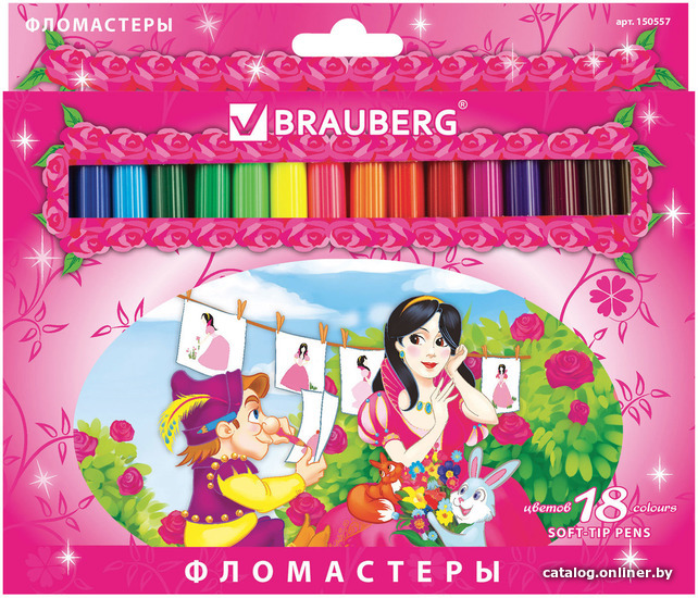 

Фломастеры BRAUBERG Rose Angel 150557 (18 шт)