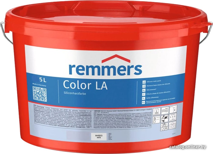

Краска Remmers Color LA 5 л (6400, белый)
