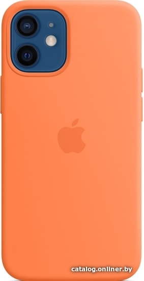

Чехол для телефона Apple MagSafe Silicone Case для iPhone 12 mini (кумкват)