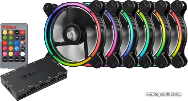 

Набор вентиляторов Enermax T.B. RGB UCTBRGB12-BP6