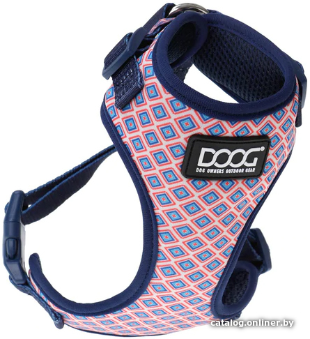 

Шлея Doog Neoflex Gromit HARNRCSOFT-L (розовый/синий)