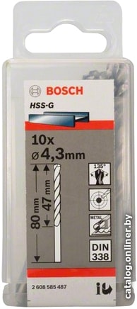 

Набор оснастки Bosch 2608585487 (10 предметов)