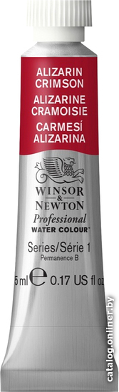 

Акварельная краска Winsor & Newton Professional 102004 (5 мл, ализарин малиновый)