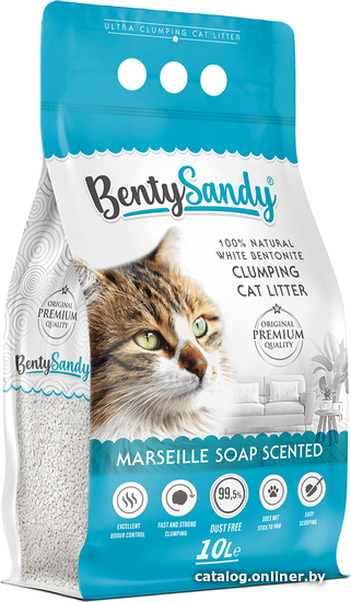 

Наполнитель для туалета BentySandy Marseille Soap Scented 10 л