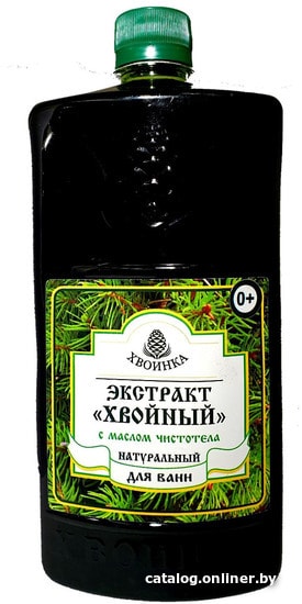

Хвоинка Экстракт Хвойный для ванн с маслом чистотела 1000 мл