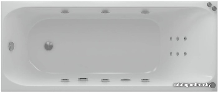 

Ванна Aquatek Альфа 150x70 (с экраном и каркасом, слив слева)