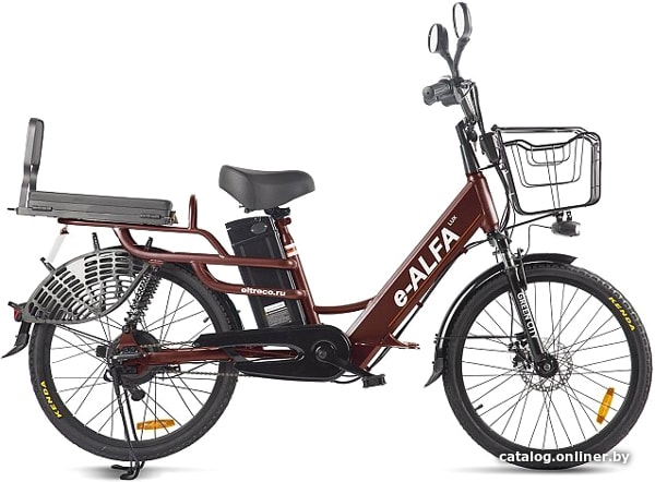 

Электровелосипед Eltreco Green City E-Alfa Lux 2021 (коричневый)