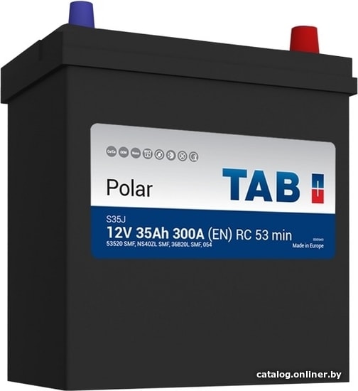 

Автомобильный аккумулятор TAB Polar S Asia 35 JR (35 А·ч)