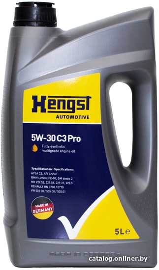 

Моторное масло Hengst 5W-30 C3 Pro 5л