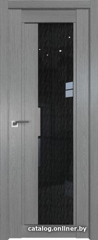 

Межкомнатная дверь ProfilDoors 2.72XN 60x200 (грувд серый/стекло дождь черный)