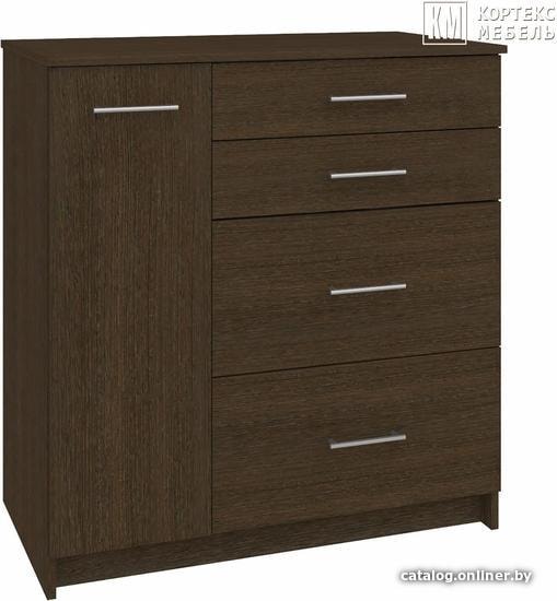 

Комод Кортекс-мебель Модерн 90-1д4ш (венге)