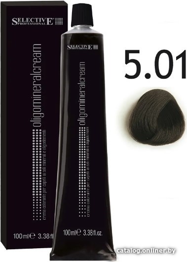 

Крем-краска Selective Professional Oligomineral Cream 5.01 86501 (100 мл, светло-каштановый пепельный)