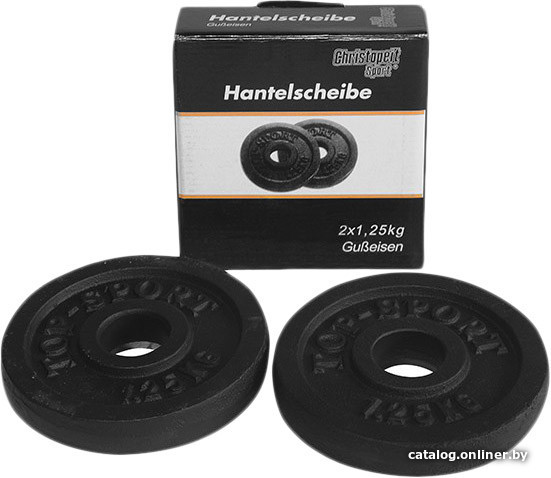

Диск Christopeit Sport 2x1.25 кг (черный)