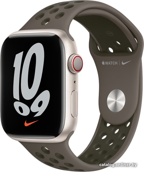 

Ремешок Apple Nike 45 мм (cерая олива/рабочий хаки, S/M и M/L) ML8D3