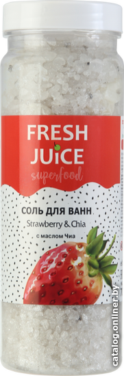 

Fresh Juice Соль для ванн Superfood Strawberry & Chia 700 г