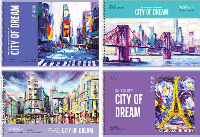 

Альбом для рисования BG City Dream АР4гр32 10884