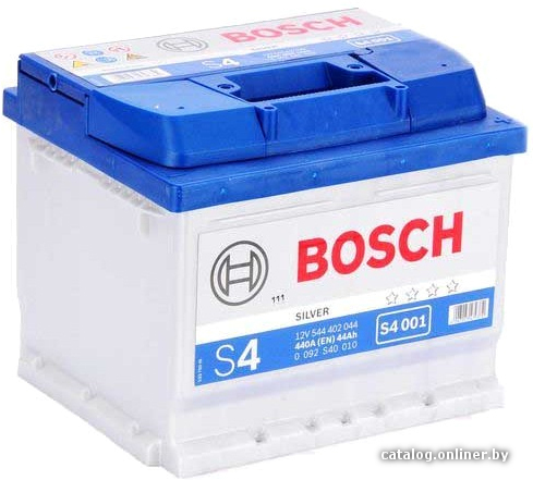 

Автомобильный аккумулятор Bosch S4 001 (544402044) 44 А/ч