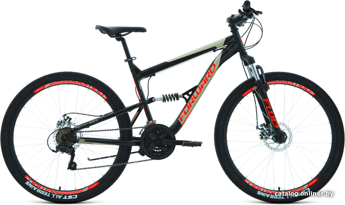 

Велосипед Forward Raptor 27.5 2.0 D р.16 2022 (черный/красный)