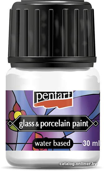 

Краска для стекла и керамики Pentart Glass&Porcelain 30 мл (белый)