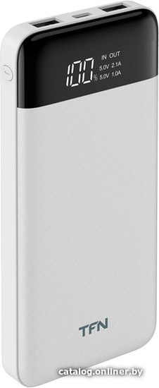 

Внешний аккумулятор TFN Slim Duo LCD 10000mAh (белый)
