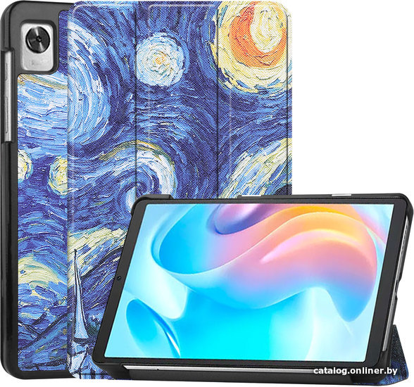 

Чехол для планшета JFK Smart Case для Realme Pad Mini (ван гог)