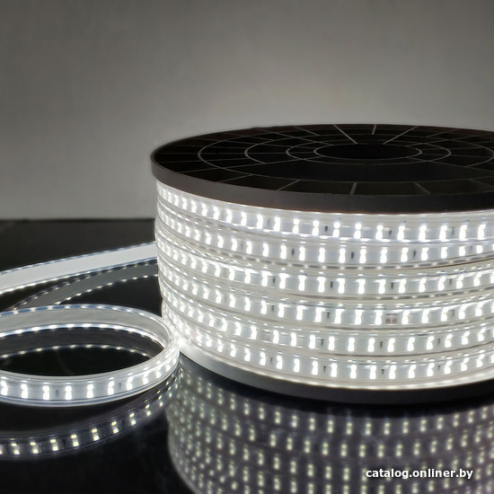 

Светодиодная лента Elektrostandard 220V 18W 180Led 2835 IP65, холодный белый, 50 м