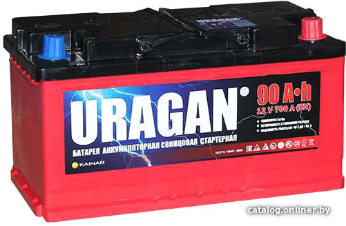 

Автомобильный аккумулятор Uragan L (90 А·ч)