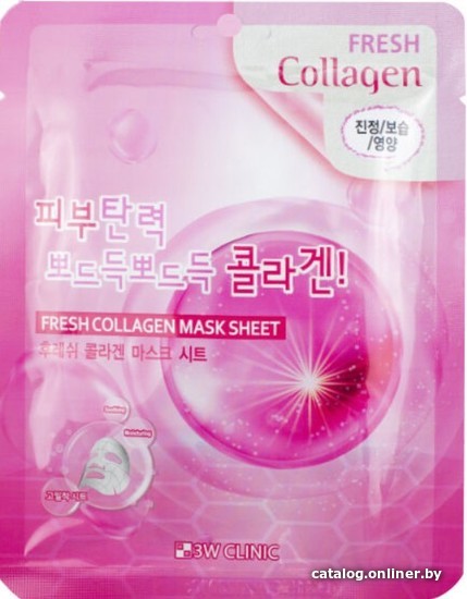 

3W Clinic Маска для лица тканевая Fresh Collagen Mask Sheet 23 г