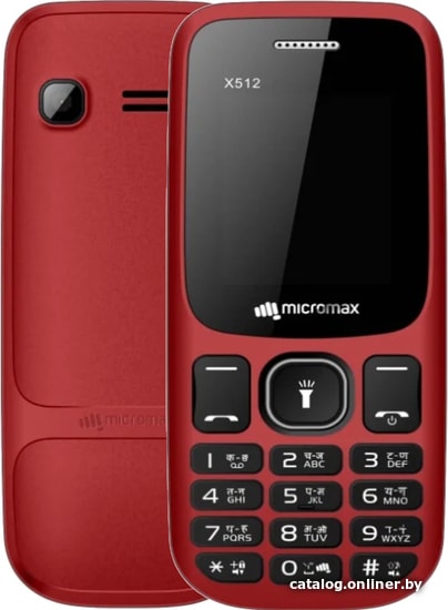 

Кнопочный телефон Micromax X512 (красный)