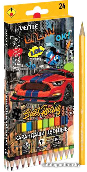 

Набор цветных карандашей deVente Street Racing 5024104 (24 цв)