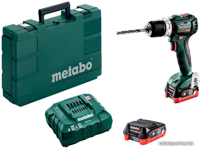 

Ударная дрель-шуруповерт Metabo PowerMaxx SB 12 BL 601077800 (с 2-мя АКБ, кейс)