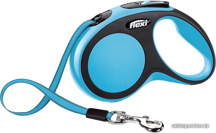 

Поводок-рулетка Flexi New Comfort S Tape 5 m (голубой)
