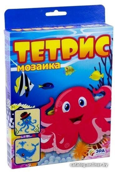 

Мозаика/пазл ЭРА Тетрис-мозаика. Кит и осьминог C-376