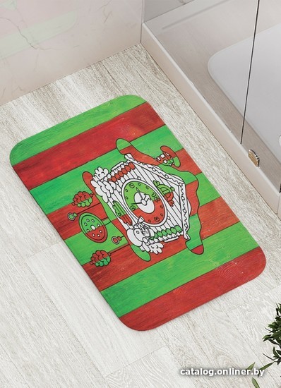 

Коврик для ванной JoyArty Полосатые часы bath_5532