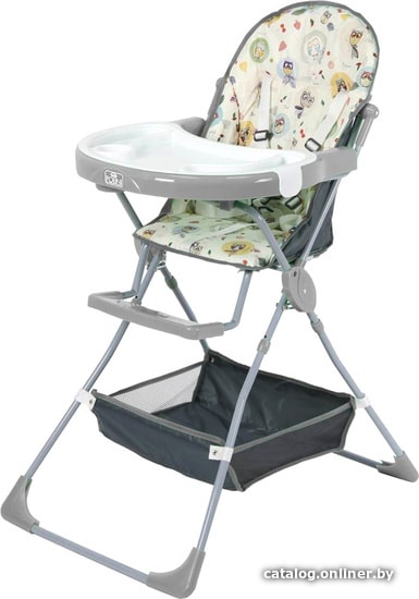 

Высокий стульчик Polini Kids Disney Baby 252 (совы, серый)
